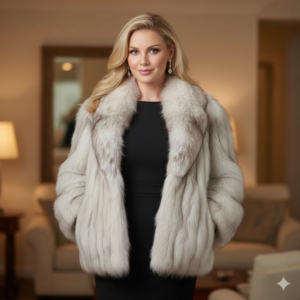 Saga Blue Fox Fur Coat